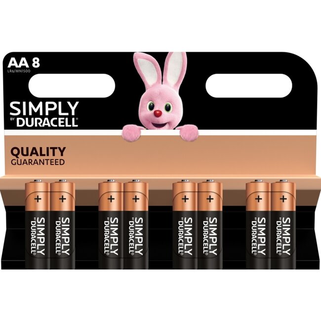 Duracell Langdurige AA batterijen - 8 stuks - 1.5V Alkaline - Voor dagelijks gebruik