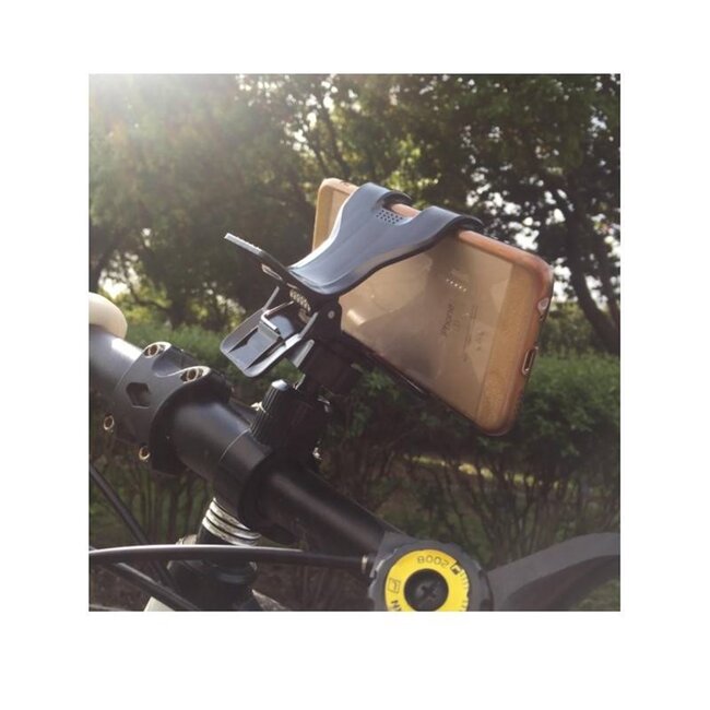 Benson Mobiele fiets telefoonhouder - 360 graden draaibaar - Universele stuurklem - Voor telefoons tot 9 cm breed
