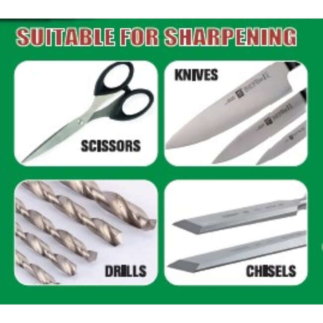 Hofftech Multifunctionele slijpmachine - Voor messen, scharen, boren en beitels - 96W - 1350 RPM