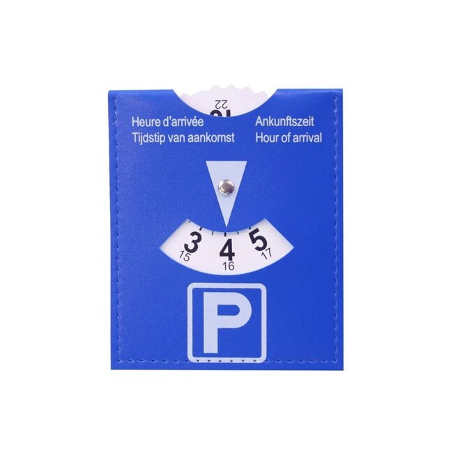 Benson Blauwe parkeerkaart - Compact - Duurzaam PU - Europees goedgekeurd - 12 x 10 cm