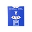 Benson Blauwe parkeerkaart - Compact - Duurzaam PU - Europees goedgekeurd - 12 x 10 cm