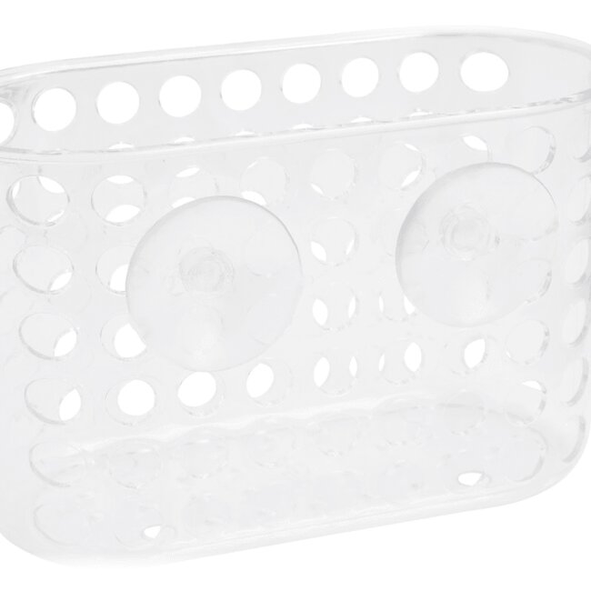 Benson Transparant douchebakje met zuignap - medium - praktisch en stijlvol