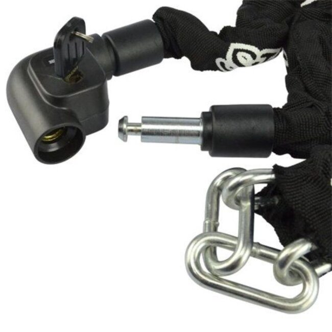 Stahlex Kettingslot - gehard staal - 7 mm schakels - 120 cm - inclusief 2 sleutels