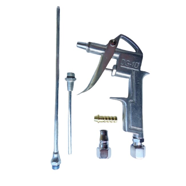 Hofftech Luchtpistoolset - Blaaspistool Kort en Lang - 7-delig - Ergonomische Handgreep - Verwisselbare Tips