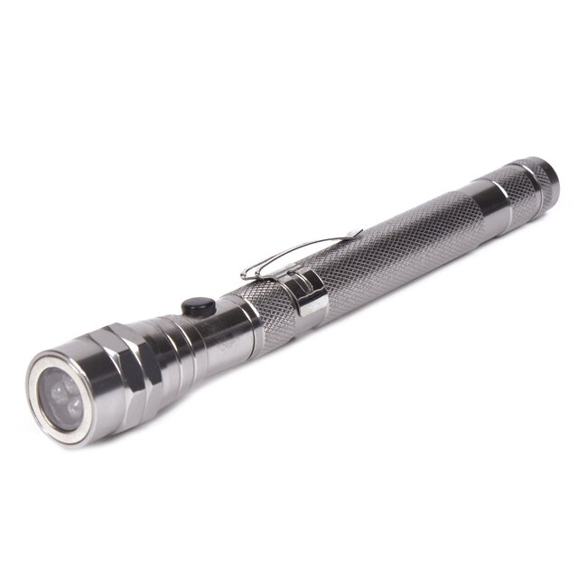 Hofftech Flexibele telescopische zaklamp - magnetisch - 17-56,5 cm - 3 LED's - energiebesparend