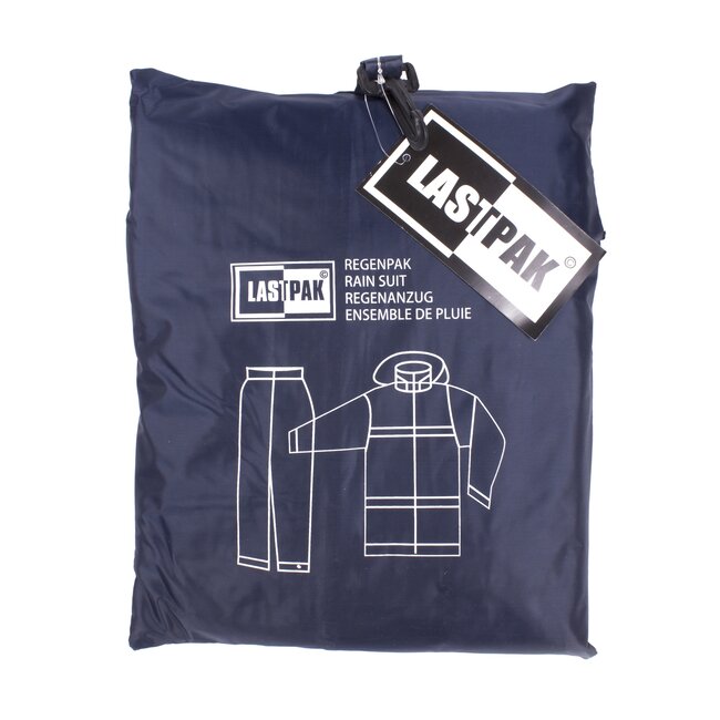 Lastpak Basic regenpak - wind- en waterdicht - blauw - maat XXL