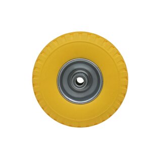 Benson Anti-lek wiel - volrubber - stalen velg - 260 x 85 mm - geel