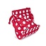 Lastpak Fiets afpaktas - Polkadot rood - 20 liter - Multifunctioneel