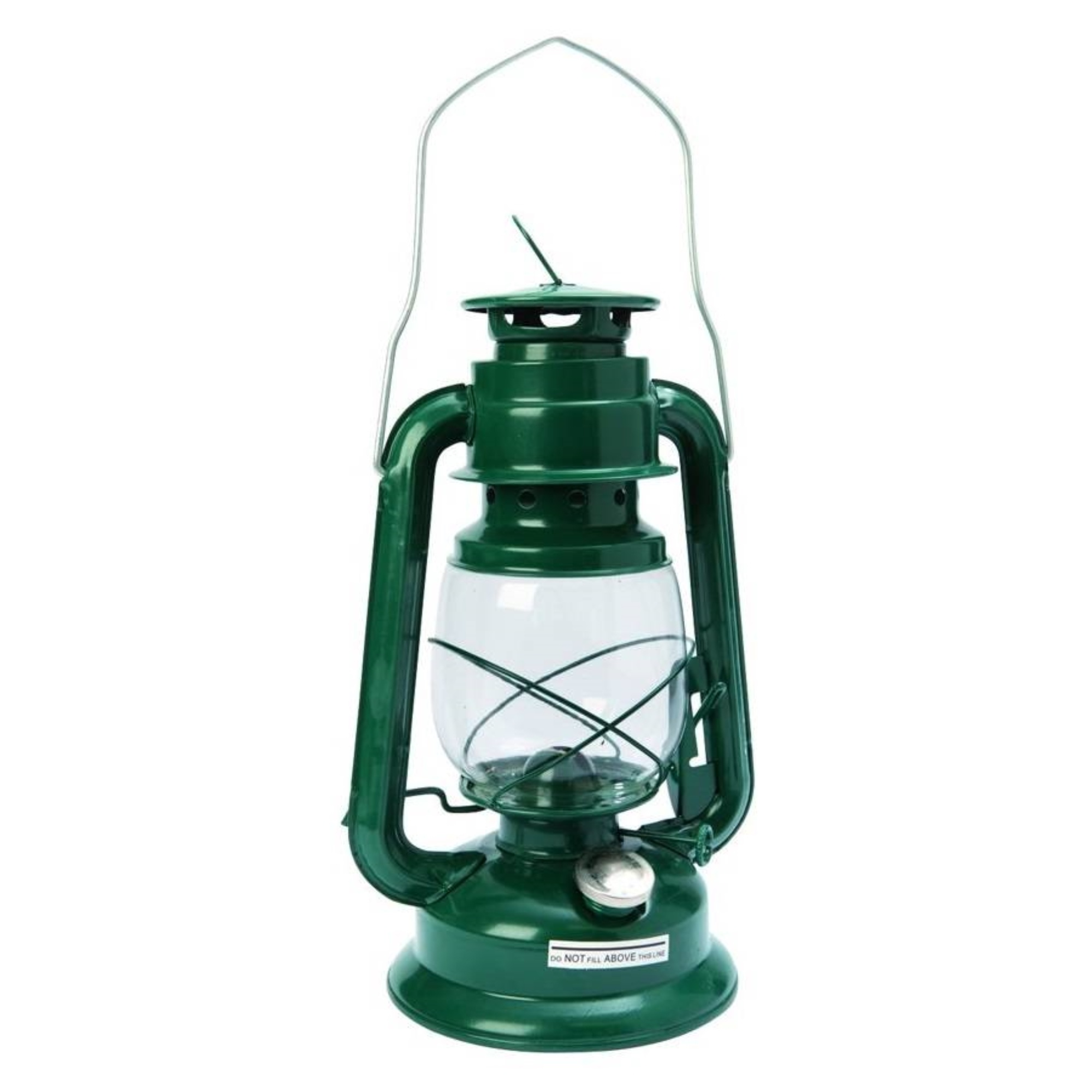 Hofftech Stormlantaarn - 30 cm - Groen - olielamp petroleumlamp olie lamp stormlamp (excl. lampolie)