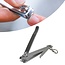 Benson Nagelknipper met vijl - robuust - met ketting - 80 mm - zilverkleurig