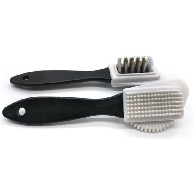 Benson Schoenborstel - Suède en nubuck - Staal en rubber - 20 cm - Multifunctioneel