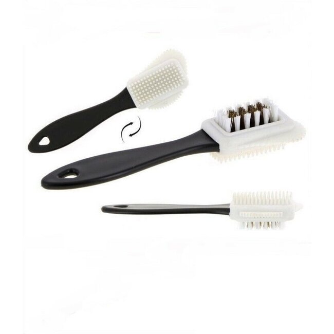 Benson Schoenborstel - Suède en nubuck - Staal en rubber - 20 cm - Multifunctioneel