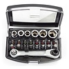 Benson Bit - Doppenset + Ratel 24 delig Kleur Profi Benson Bit - Doppenset + Ratel 24 delig Kleur Profi
