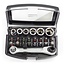Benson 24-delige doppenset met ratel - industriële kwaliteit - magnetische bits - compacte opbergbox