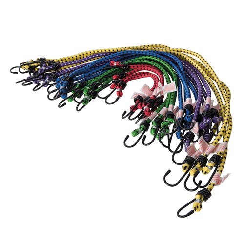 Silverline Spanbanden - Elastiek met Haak - 25, 45, 50, 60 en 75 cm - 20 delig Silverline Spanbanden - Elastiek met Haak - 25, 45, 50, 60 en 75 cm - 20 delig