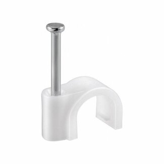 Benson Snoerclips - Kabelbeheer - 7 mm - Wit - 25 stuks