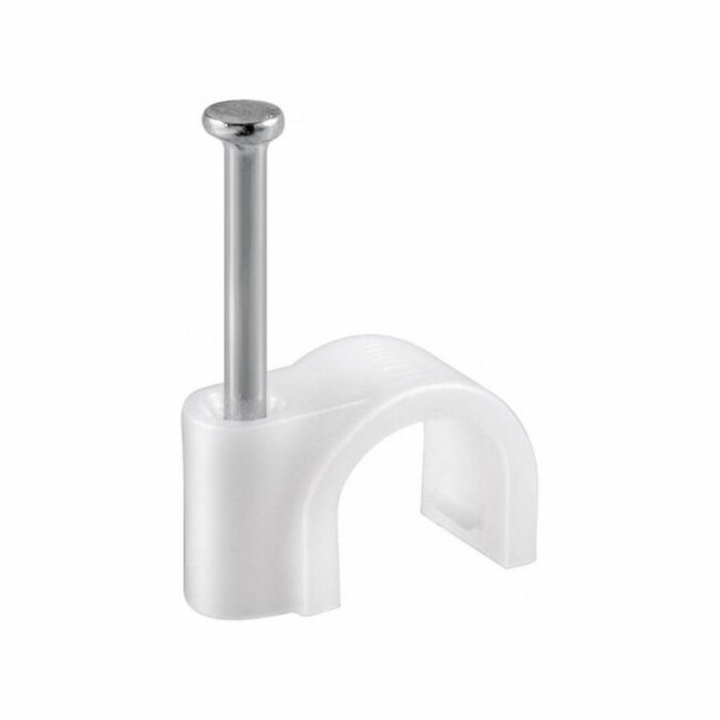 Benson Snoerclips - Kabelbeheer - 7 mm - Wit - 25 stuks
