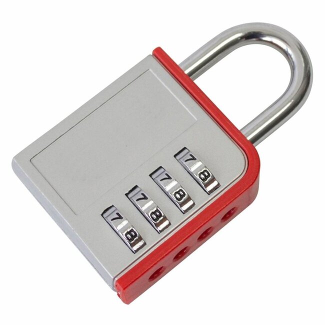 Stahlex Hangslot met cijfercode - aluminium - 85 mm - 4-cijferige combinatie
