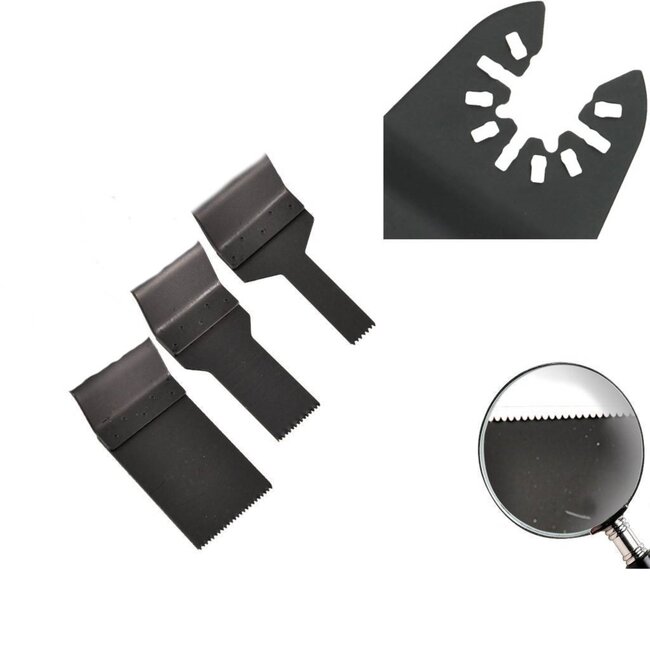 Hofftech Multitool zaagblad set - 3-delig - veelzijdig - precisie - 10 mm, 20 mm, 35 mm