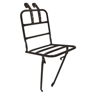 Benson Smalle zwarte fietsvoordrager - geschikt voor 24-28 inch fietsen - robuust en opvouwbaar - maximaal 15 kg