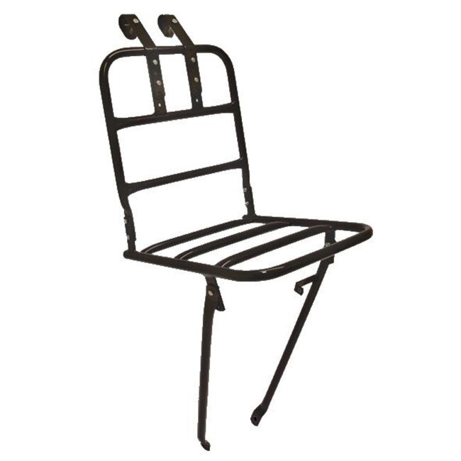 Benson Smalle zwarte fietsvoordrager - geschikt voor 24-28 inch fietsen - robuust en opvouwbaar - maximaal 15 kg