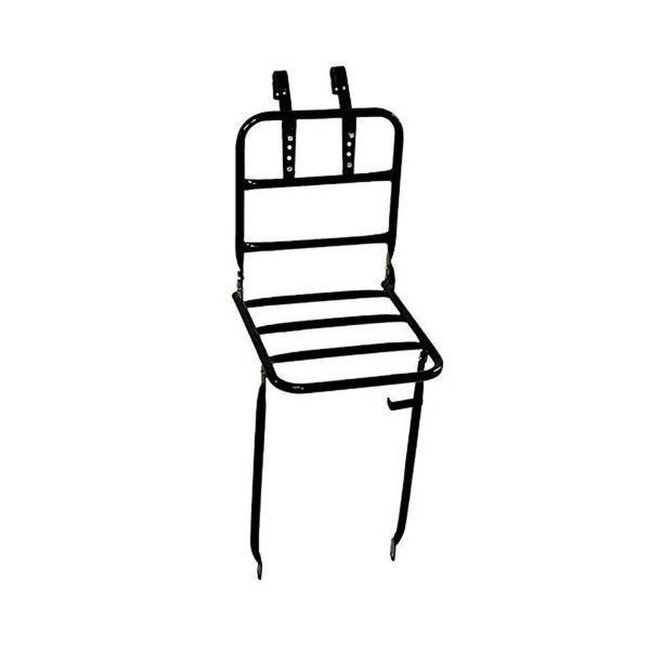 Benson Smalle zwarte fietsvoordrager - geschikt voor 24-28 inch fietsen - robuust en opvouwbaar - maximaal 15 kg