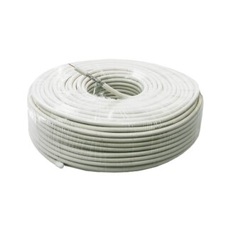 Benson Coax - Satellietkabel - 100 meter - Superieure signaalkwaliteit - 6.8 mm dik - Analoog en digitaal