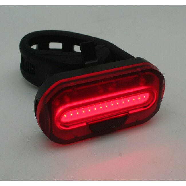 Benson Compact fiets achterlicht - 15 COB LED's - rood - knipperend - zijzichtbaarheid