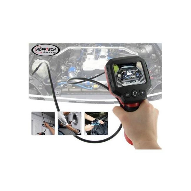 Hofftech Inspectiecamera - Endoscoop LED - 2.4 inch LCD - 100 cm zwanenhals - Waterdicht