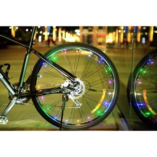 Benson Fietswiel verlichting - 22 LED lampjes - Waterdicht - Inclusief batterijen