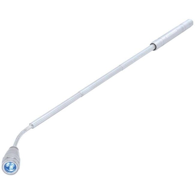 Hofftech Flexibele telescopische zaklamp - magnetisch - 17-56,5 cm - 3 LED's - energiebesparend