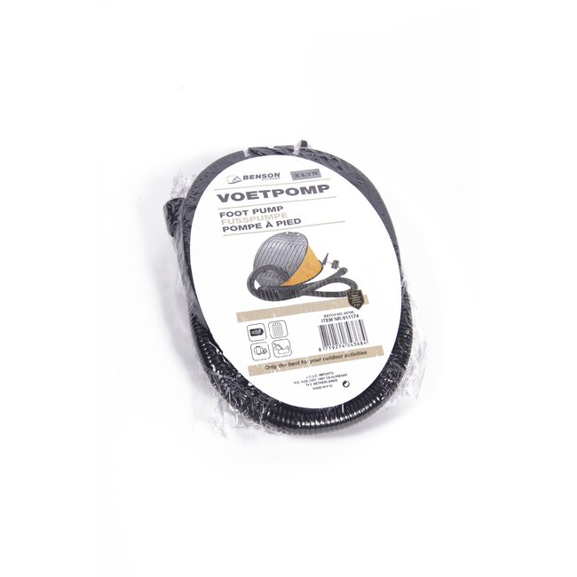 Benson Voetpomp - 2 liter - 20% meer luchtinhoud - Geel/Zwart