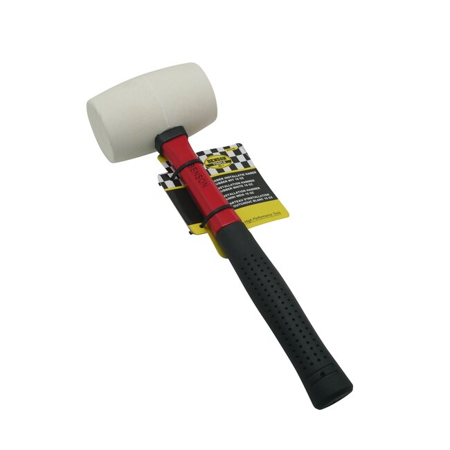 Benson Installatiehamer - Witte rubberen kop - 450 gram - 290 mm lengte
