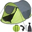 Lastpak Pop-up tent - waterdicht - UV-bescherming - 245 x 145 x 95 cm - voor 2 personen