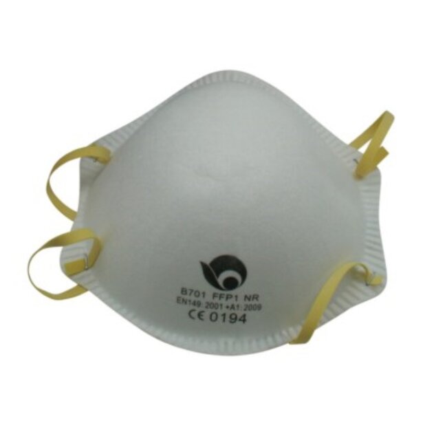 Hofftech Complete veiligheidsset - bril, gehoorbeschermer en stofmasker - CE keur - zwart/oranje - 3-delig