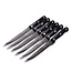 Benson Steakmessenset - RVS - Gekarteld Lemmet - Zwart - 6 stuks