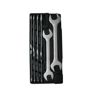Benson Gevulde gereedschapswagen - 10-delige steeksleutelset - ABS kunststof bak - 180x380 mm