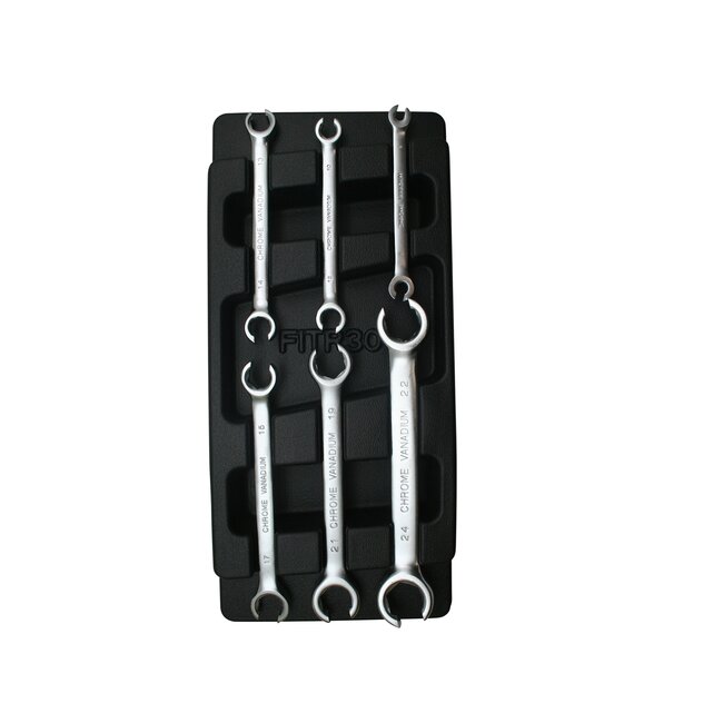 Benson Gevulde gereedschapswagen tray - 6-delige remsleutelset - ABS kunststof - 180x380 mm