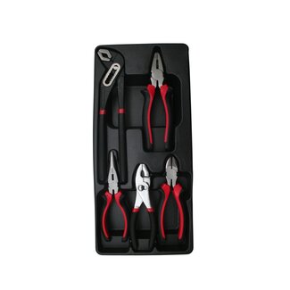 Benson Gevulde gereedschapswagen - 5-delige tangenset - ABS kunststof bak - 180x380 mm