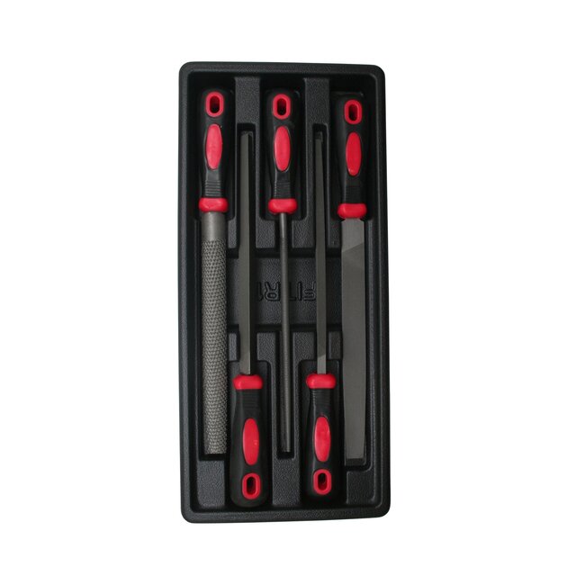 Benson Gevulde gereedschapswagen - vijlen set - 5-delig - ABS kunststof bak