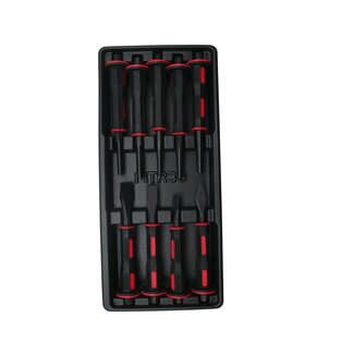 Benson Gereedschapswagen tray - 9-delige beitelset - ABS kunststof - Chroom vanadiumstaal Benson Gereedschapswagen tray - 9-delige beitelset - ABS kunststof - Chroom vanadiumstaal