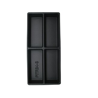 Benson 4-vaks gereedschapstray - kunststof - 38 x 17,5 x 4 cm