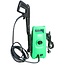 Hofftech Compacte hogedrukreiniger - 1200 watt - 100 bar - groen/zwart - inclusief vuilfrees