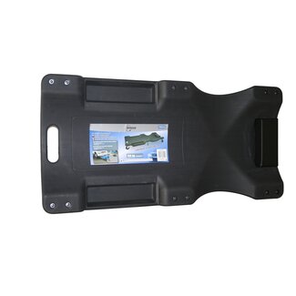 Benson Verrijdbare garage ligkar - extra lang - robuuste wielen - max 150 kg - zwart