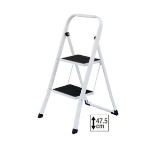 Benson Handige keukentrap - 2 treden - anti-slip - inklapbaar - draagvermogen 150 kg