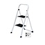 Benson Handige keukentrap - 2 treden - anti-slip - inklapbaar - draagvermogen 150 kg