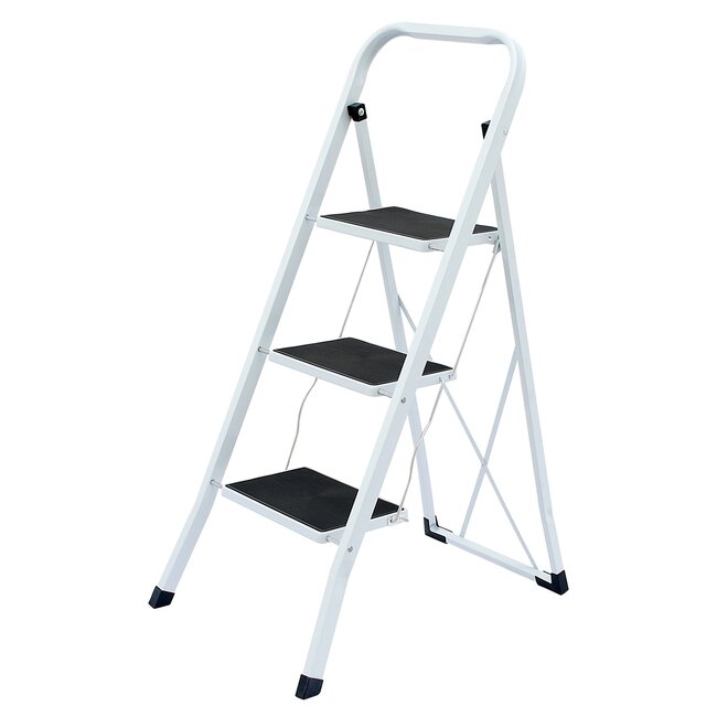 Benson Huishoudtrap - 3 treden - inklapbaar - anti-slip - maximaal 150 kg