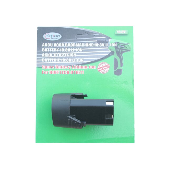 Hofftech Losse accu voor boormachine - 10.8V - 1.3Ah - Li-Ion - lichtgewicht en efficiënt
