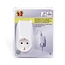 Benson Tussenstekker met dubbele USB lader - extra stopcontact - wit - 10 cm