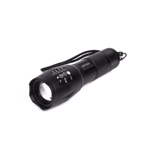 Hofftech Zaklamp Tactical Superbeam COB LED - 15 cm - IP44 - 3 x AAA Batterij Hofftech Zaklamp Tactical Superbeam COB LED - 15 cm - IP44 - 3 x AAA Batterij
